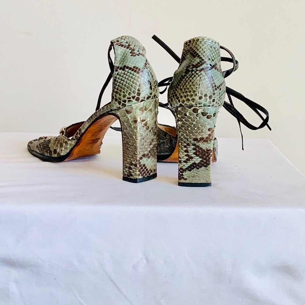 Vintage Rare Gucci Python Heels - image 7